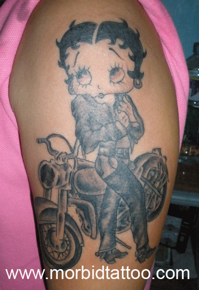 betty boop biker tattoo 